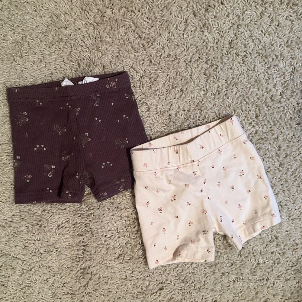 Jamie Kay Baby Shorts in Purple and Cream